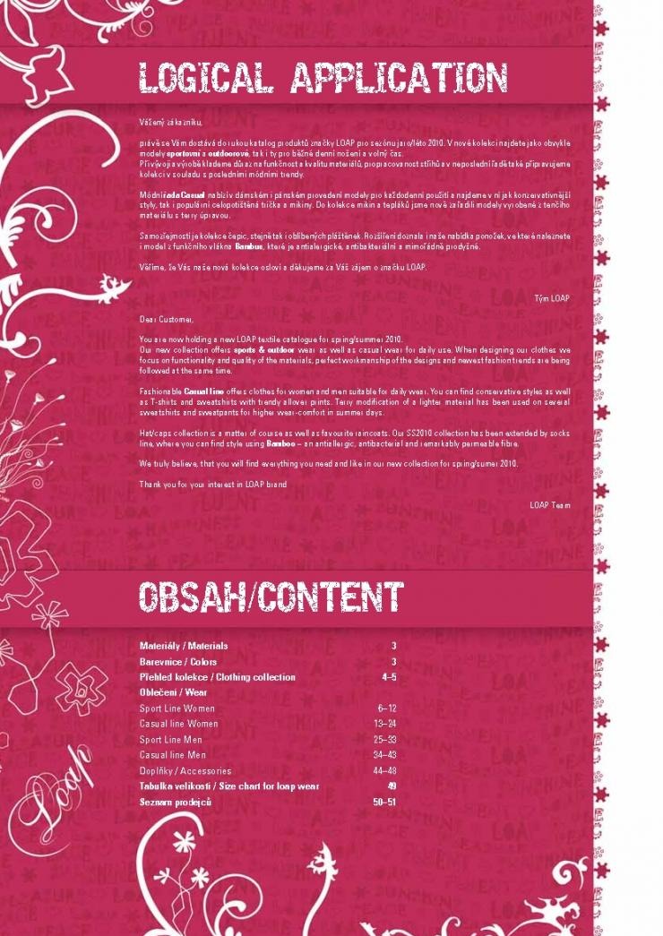 leták Loap katalog oděvy strana 1 leták Loap katalog oděvy strana 1