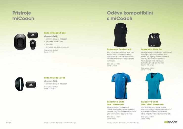 leták Adidas leták miCoach strana 1 leták Adidas leták miCoach strana 1