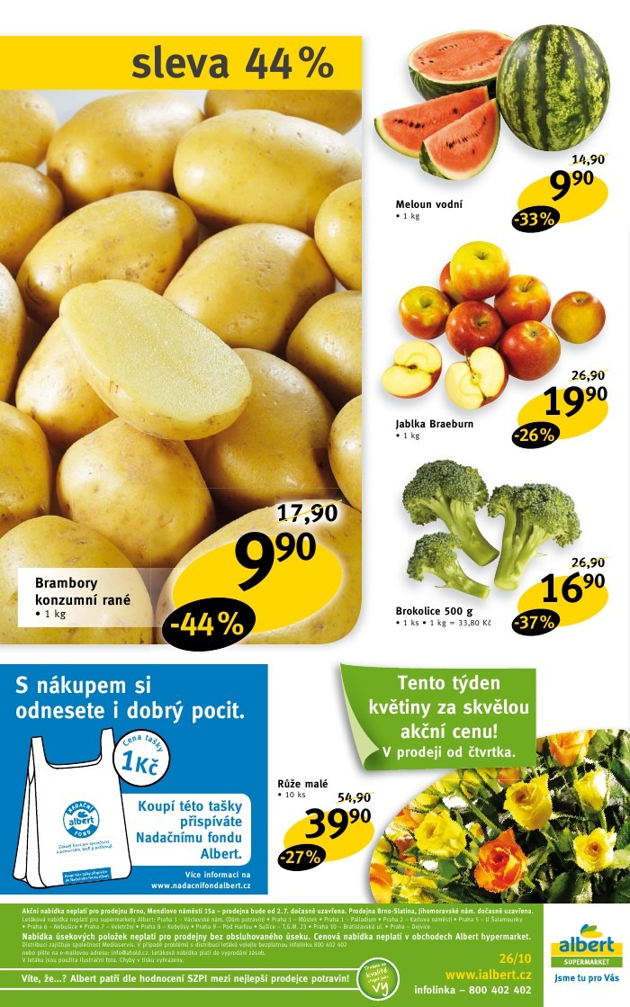 leták Albert strana 1 leták Albert strana 1