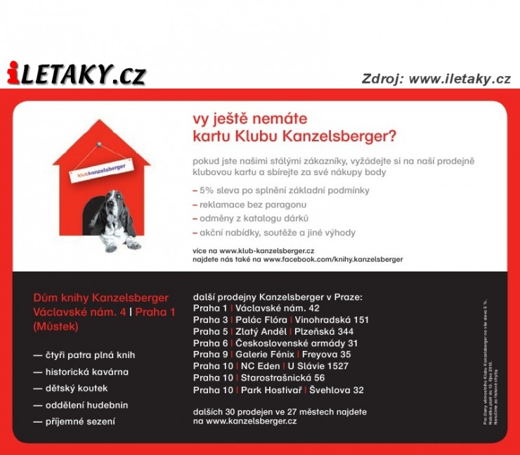 leták Knihy Kanzelsberger strana 1 leták Knihy Kanzelsberger strana 1