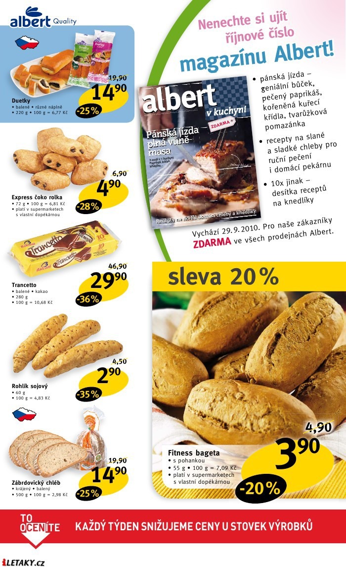 leták Albert strana 1 leták Albert strana 1