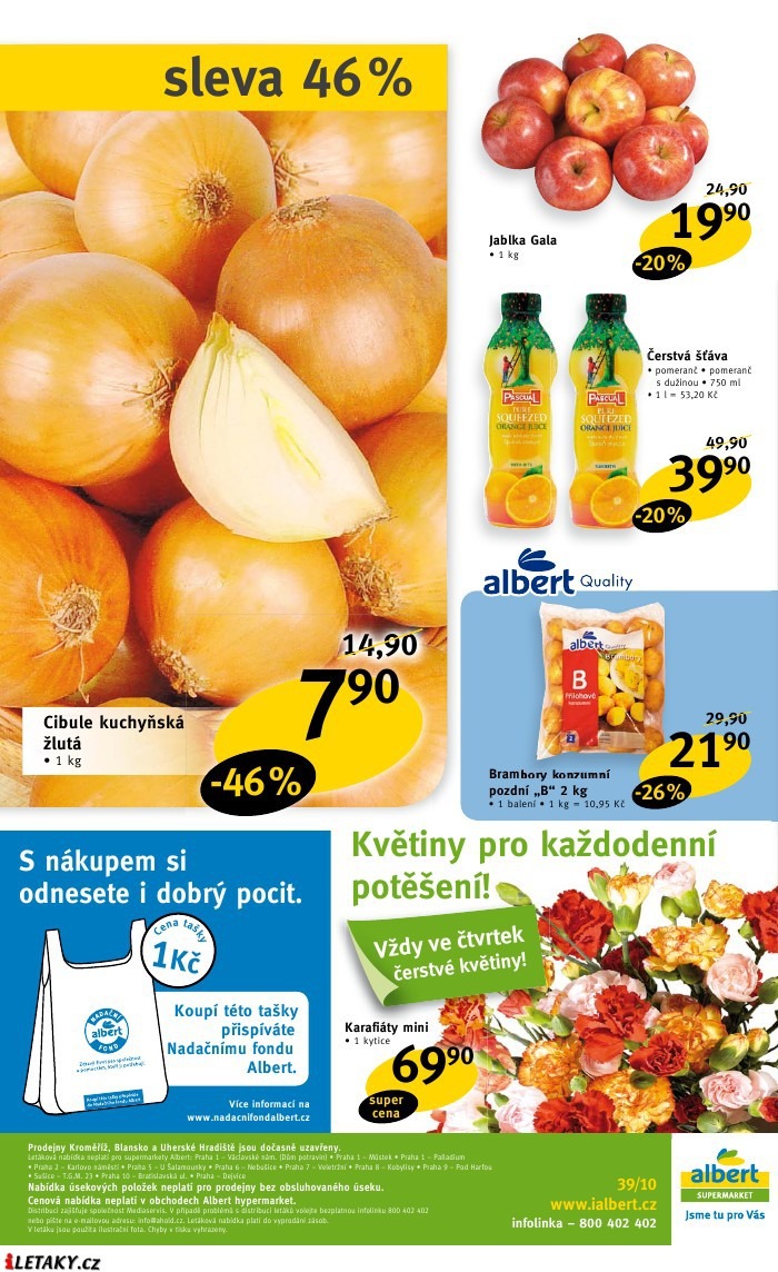 leták Albert strana 1 leták Albert strana 1
