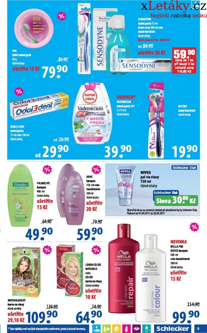 leták Schlecker akční leták strana 1 leták Schlecker akční leták strana 1