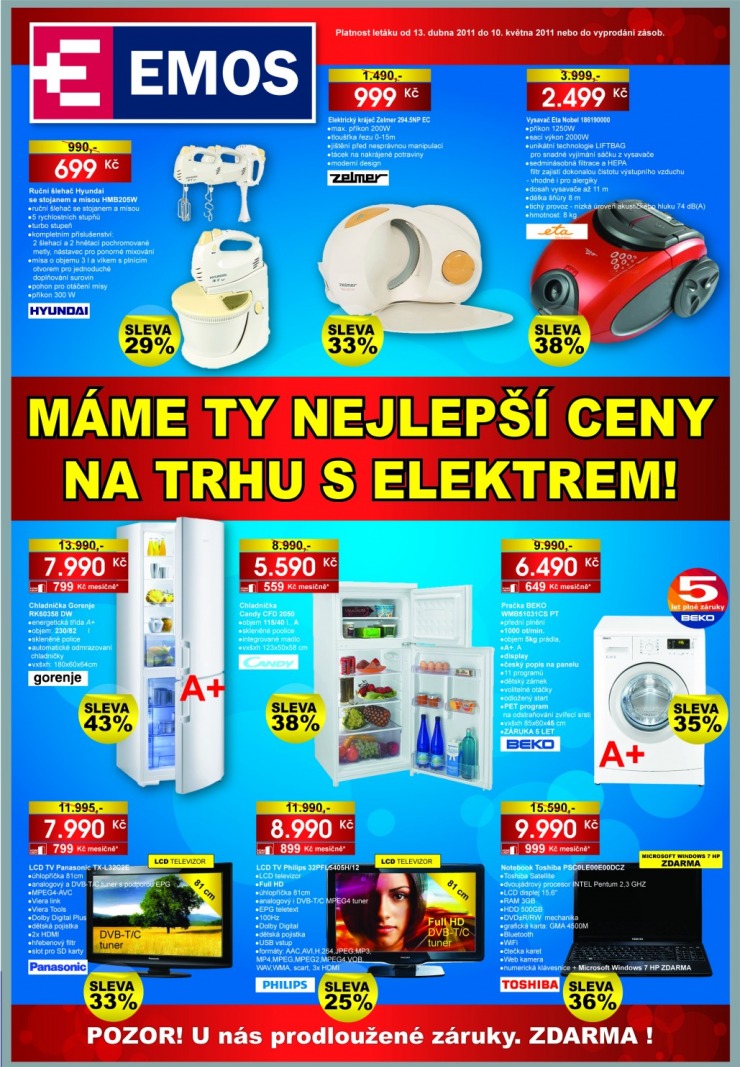 leták Emos strana 1 leták Emos strana 1