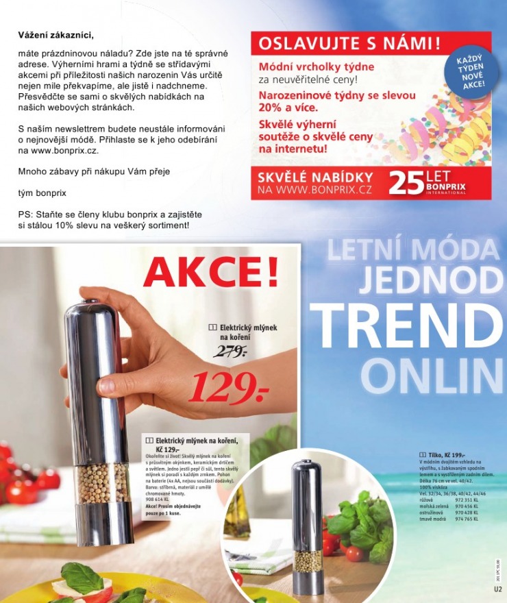 leták Bonprix strana 1 leták Bonprix strana 1