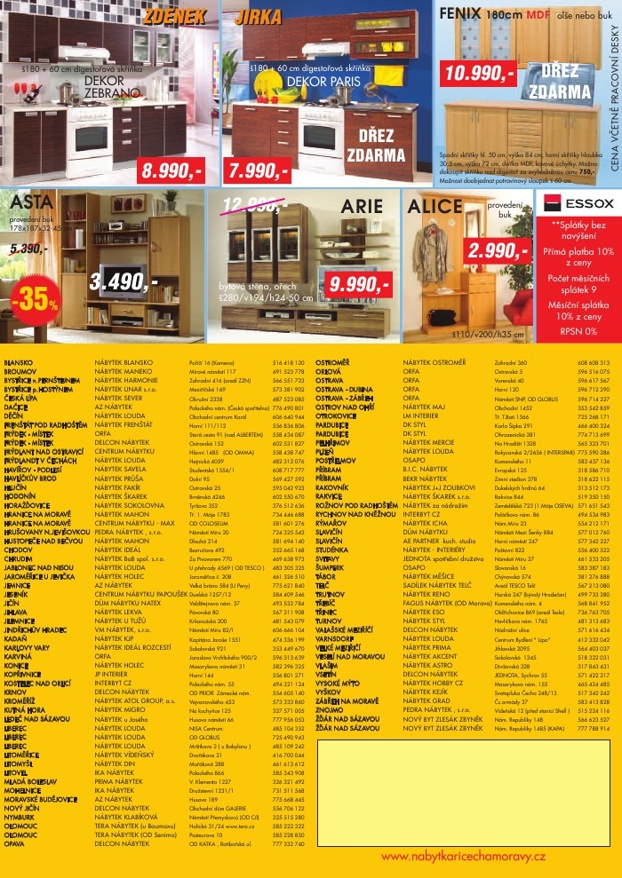 leták Nábytkáři Čech a Moravy strana 1 leták Nábytkáři Čech a Moravy strana 1