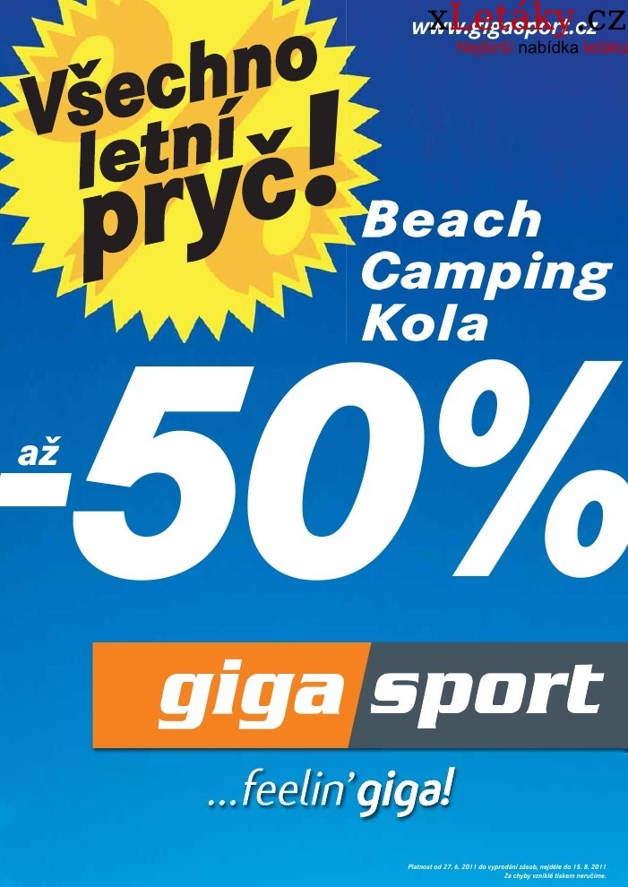 leták Gigasport leták strana 1 leták Gigasport leták strana 1