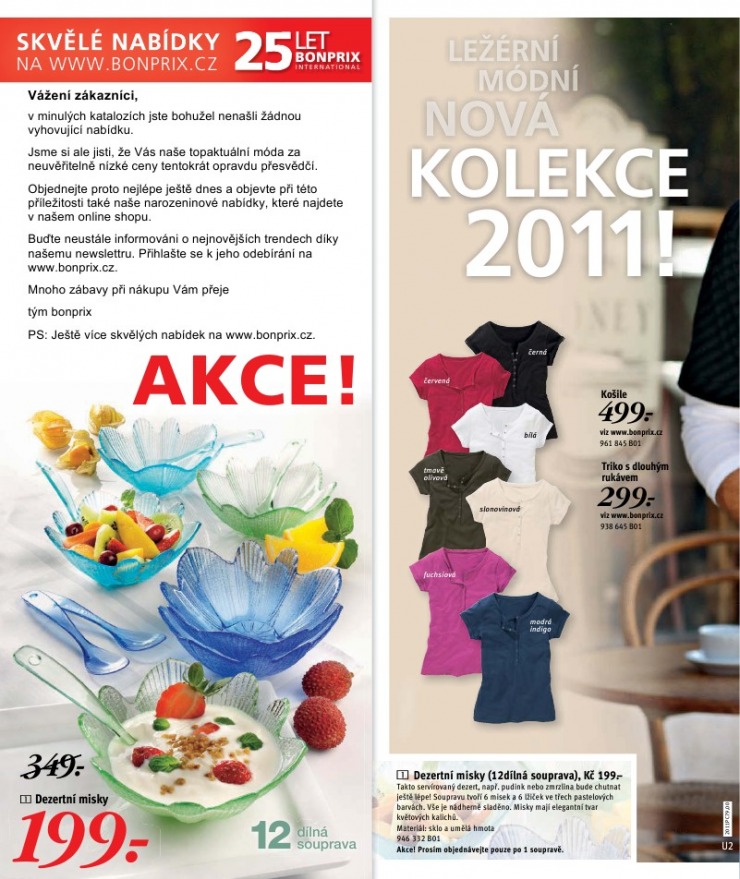 leták Bonprix strana 1 leták Bonprix strana 1