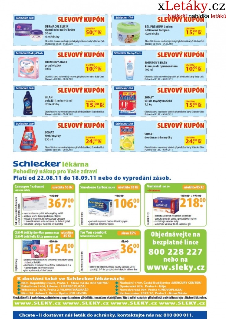 leták Schlecker akční leták strana 1 leták Schlecker akční leták strana 1
