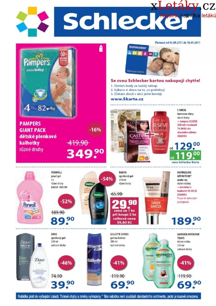 leták Schlecker akční leták strana 1 leták Schlecker akční leták strana 1