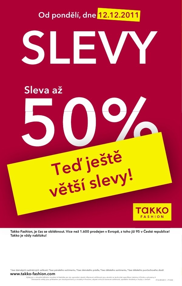 leták Takko fashion strana 1 leták Takko fashion strana 1