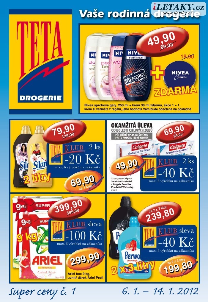 leták TETA drogerie strana 1 leták TETA drogerie strana 1