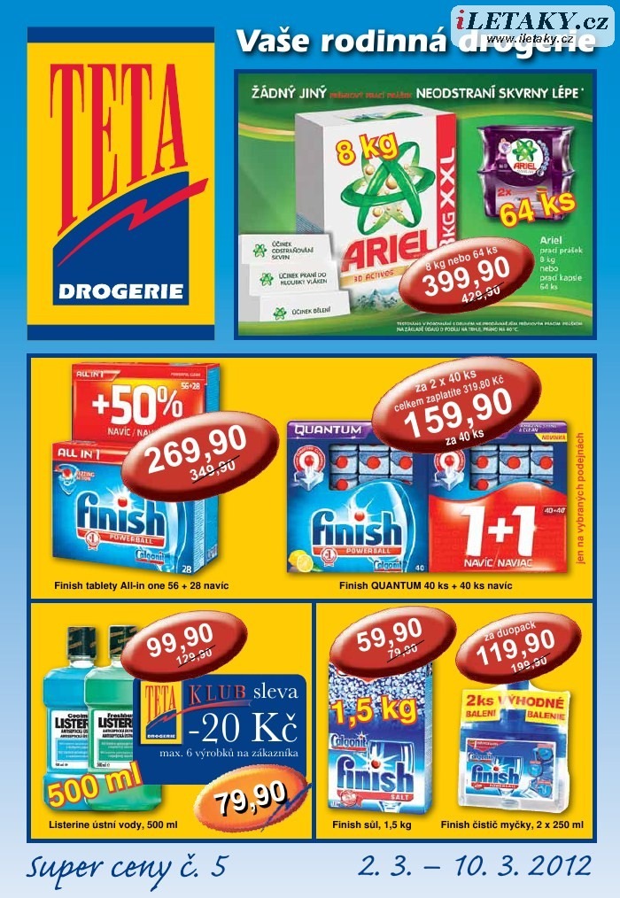 leták TETA drogerie strana 1 leták TETA drogerie strana 1