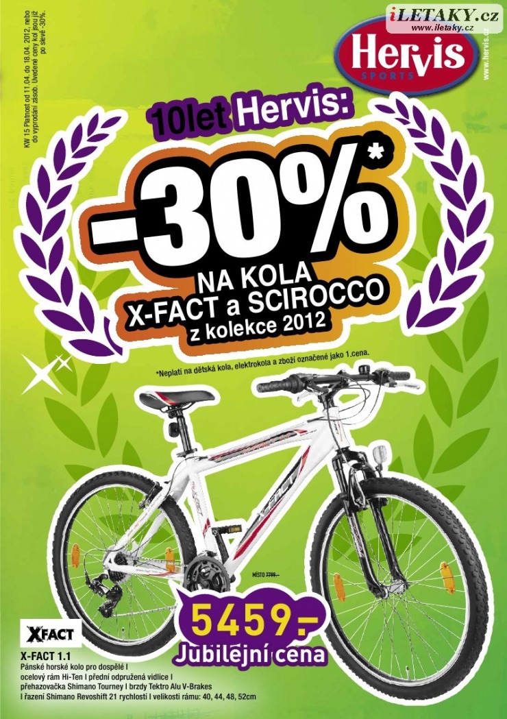 leták Hervis strana 1 leták Hervis strana 1