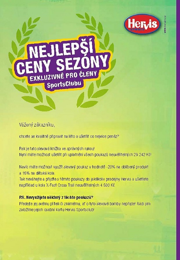 leták Hervis strana 1 leták Hervis strana 1