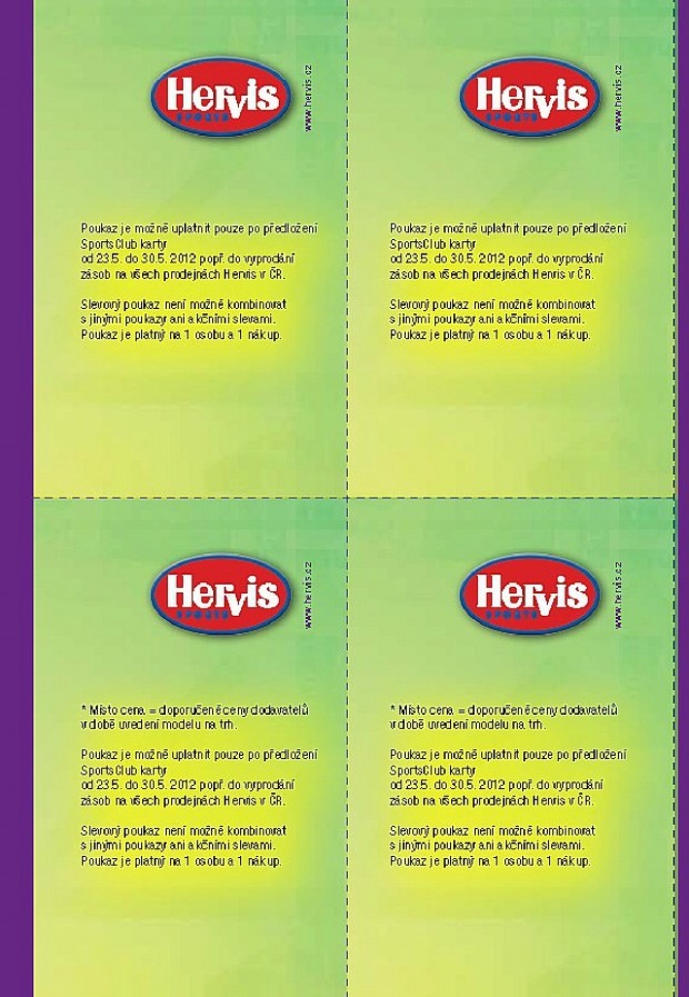 leták Hervis strana 1 leták Hervis strana 1