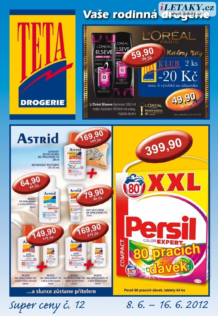 leták TETA drogerie strana 1 leták TETA drogerie strana 1