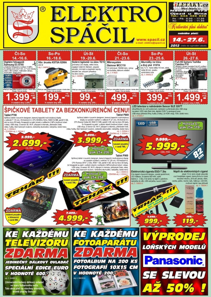 leták Elektro Spáčil strana 1 leták Elektro Spáčil strana 1