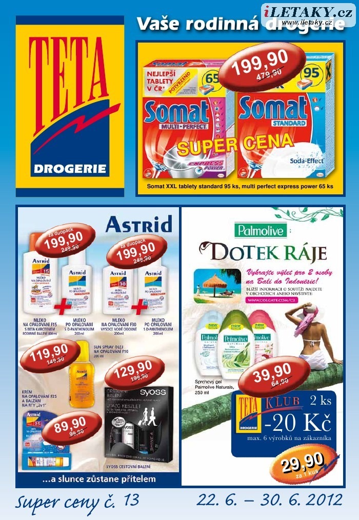 leták TETA drogerie strana 1 leták TETA drogerie strana 1