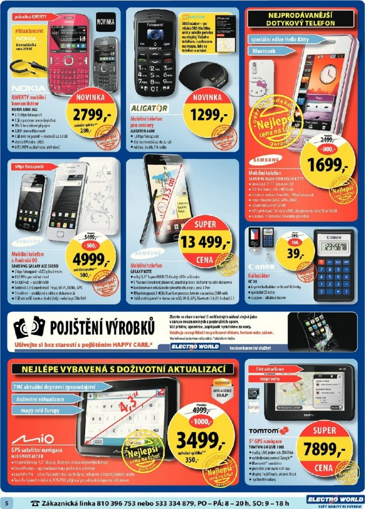 leták Electro World strana 1 leták Electro World strana 1