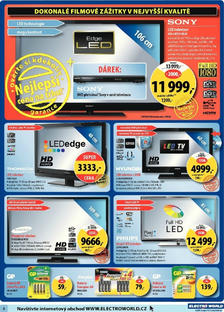leták Electro World strana 1 leták Electro World strana 1