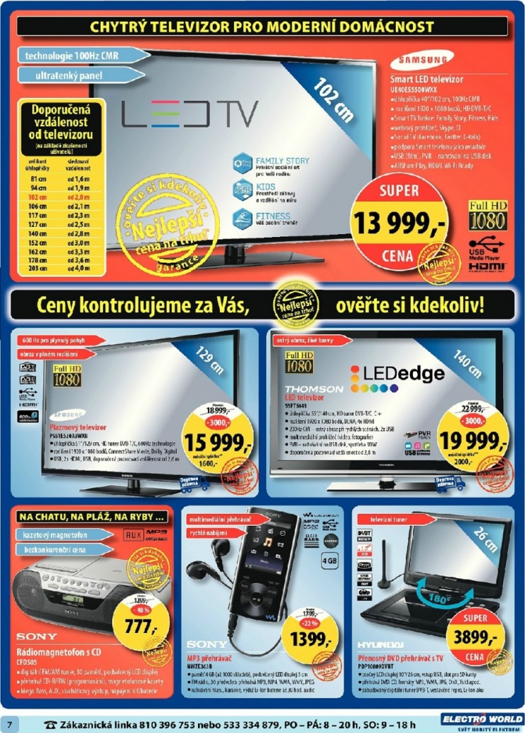 leták Electro World strana 1 leták Electro World strana 1