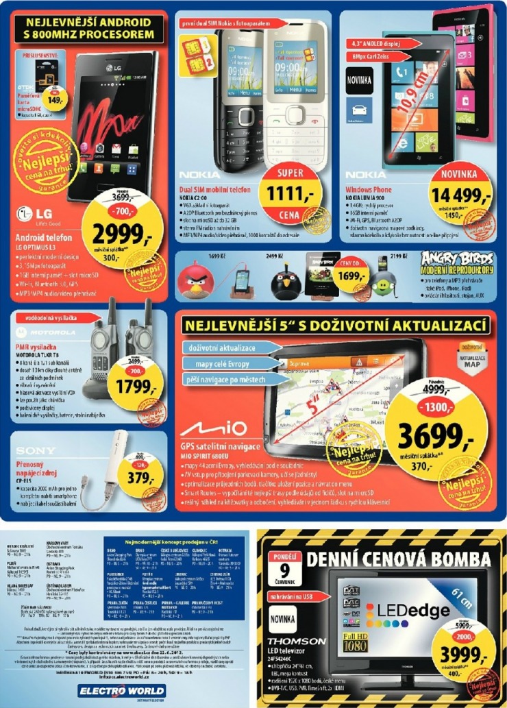 leták Electro World strana 1 leták Electro World strana 1