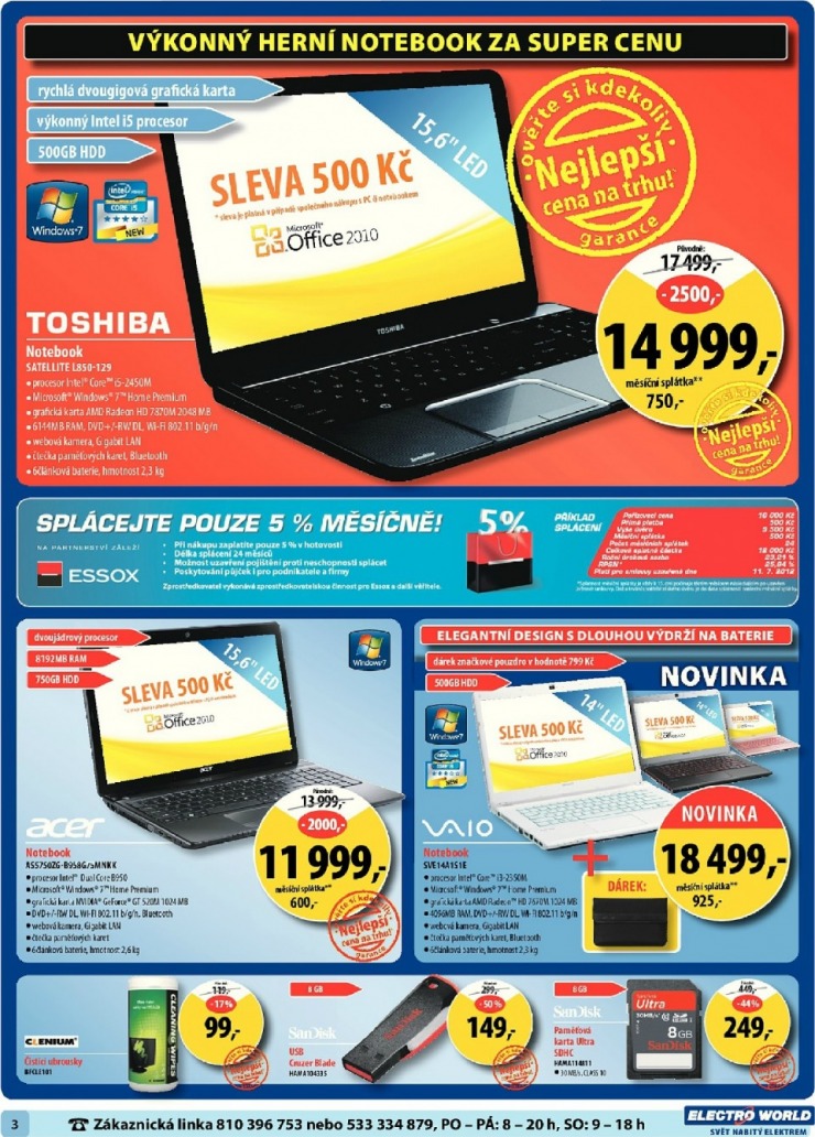 leták Electro World strana 1 leták Electro World strana 1