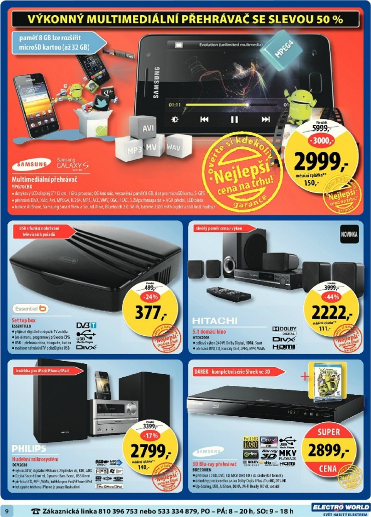 leták Electro World strana 1 leták Electro World strana 1