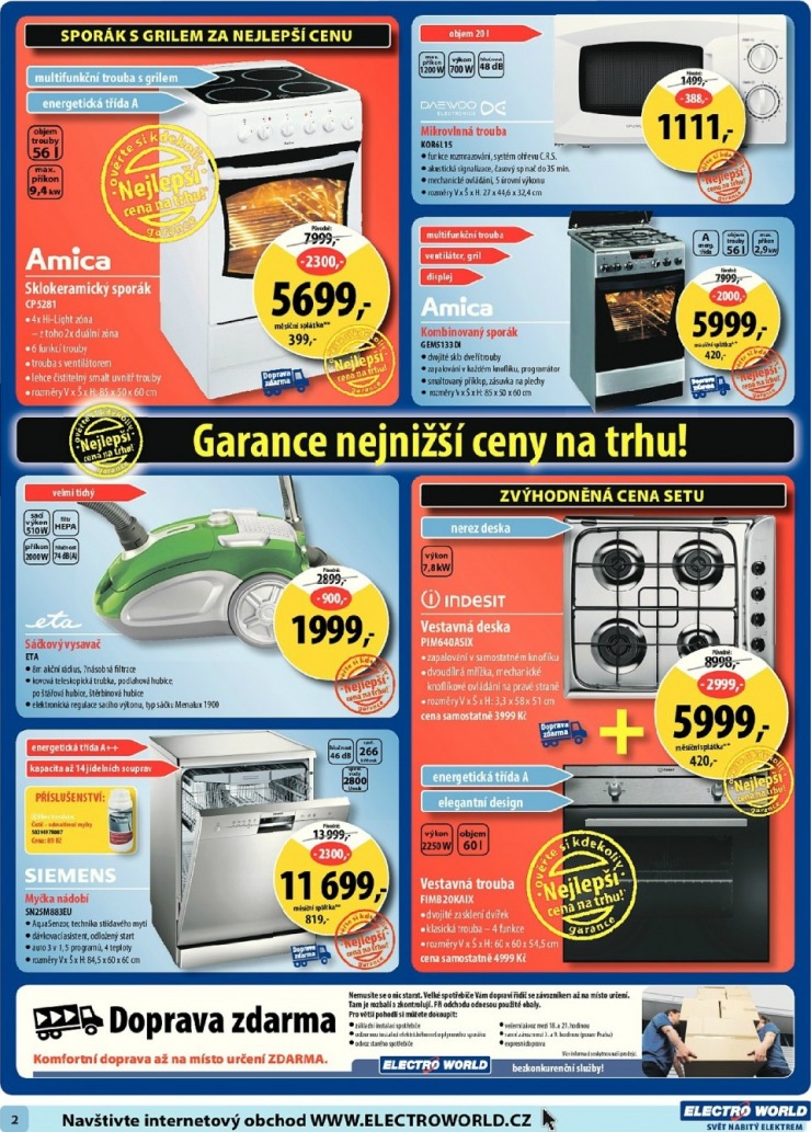 leták Electro World strana 1 leták Electro World strana 1