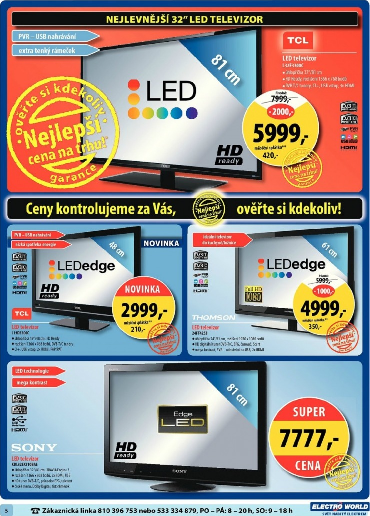 leták Electro World strana 1 leták Electro World strana 1