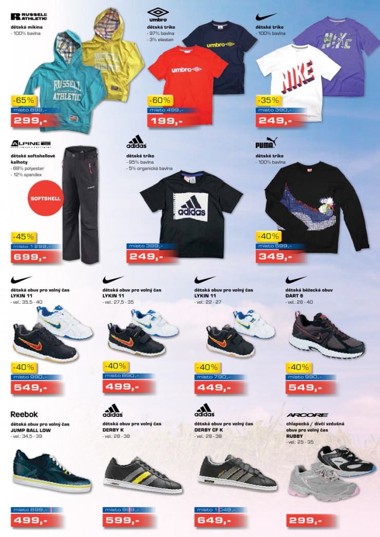 leták Sportisimo strana 1 leták Sportisimo strana 1