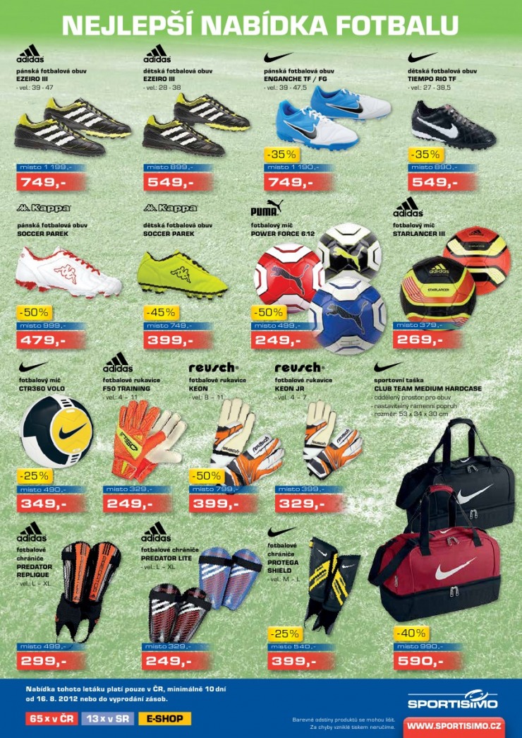 leták Sportisimo strana 1 leták Sportisimo strana 1
