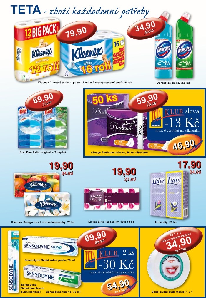 leták TETA drogerie strana 1 leták TETA drogerie strana 1