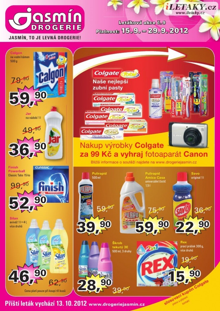 leták Jasmín drogerie strana 1 leták Jasmín drogerie strana 1