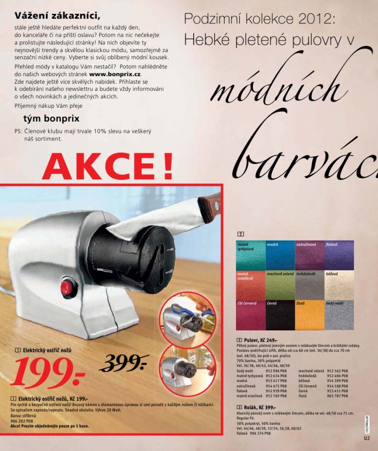leták Bonprix strana 1 leták Bonprix strana 1
