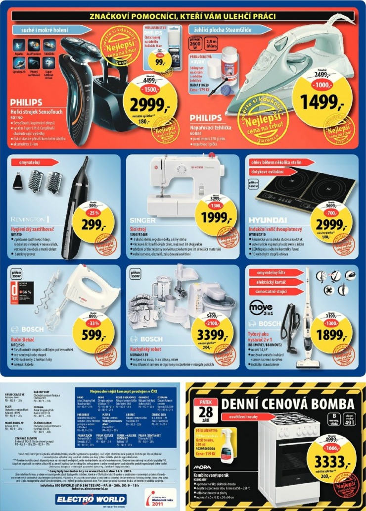 leták Electro World strana 1 leták Electro World strana 1