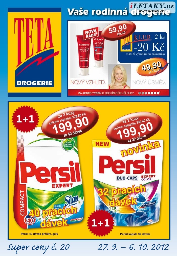 leták TETA drogerie strana 1 leták TETA drogerie strana 1