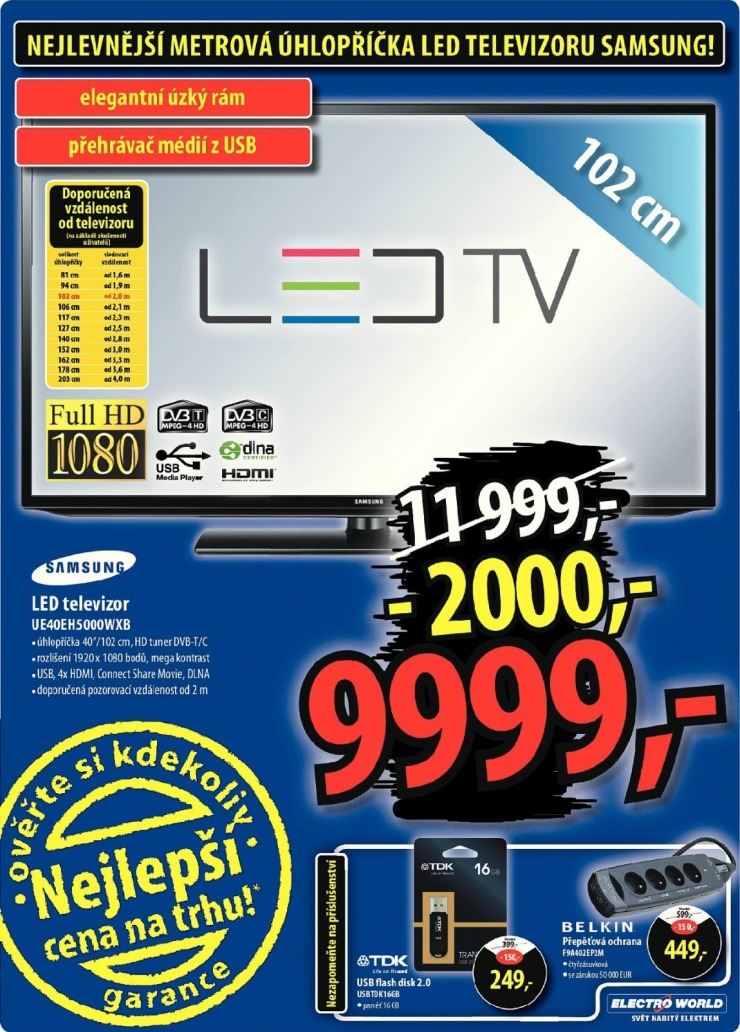 leták Electro World strana 1 leták Electro World strana 1
