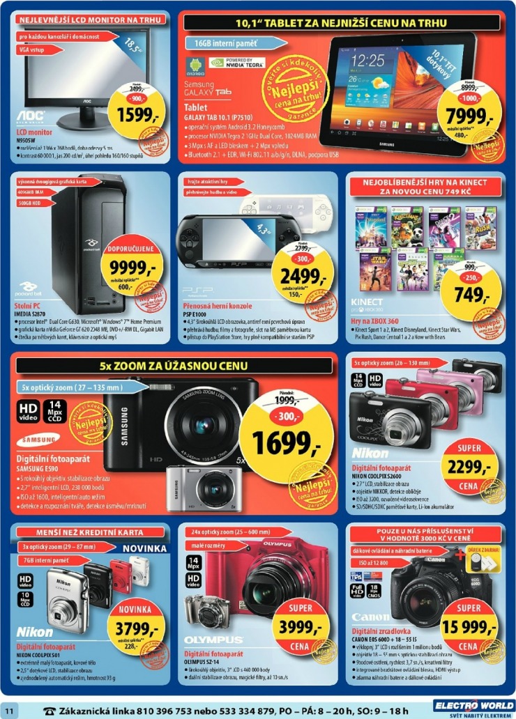 leták Electro World strana 1 leták Electro World strana 1