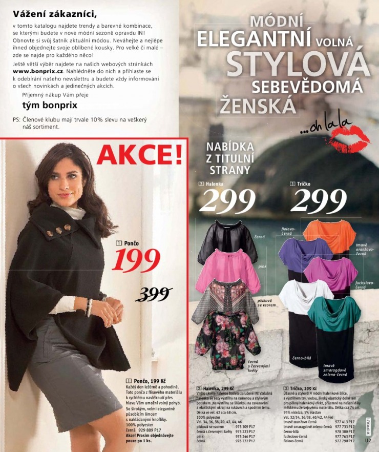 leták Bonprix strana 1 leták Bonprix strana 1