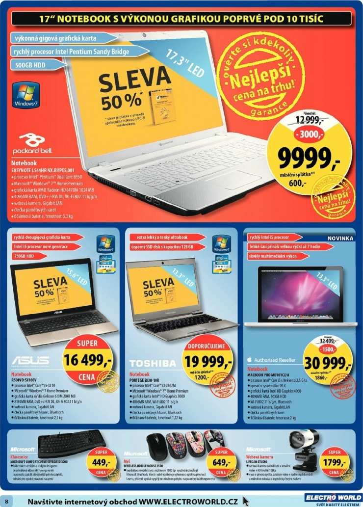 leták Electro World strana 1 leták Electro World strana 1