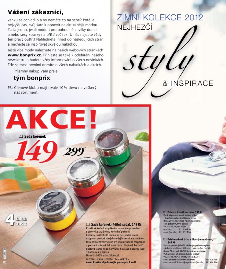 leták Bonprix strana 1 leták Bonprix strana 1