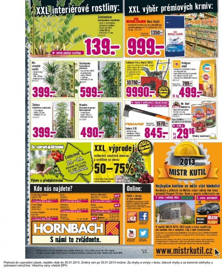 leták Hornbach Aktuální leták od 3.1.2013 strana 1 leták Hornbach Aktuální leták od 3.1.2013 strana 1