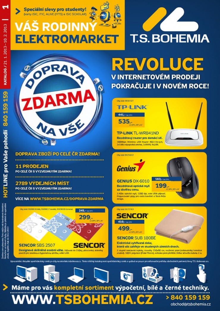 leták T.S. Bohemia Virtuální katalog od 21.1.2013 strana 1 leták T.S. Bohemia Virtuální katalog od 21.1.2013 strana 1