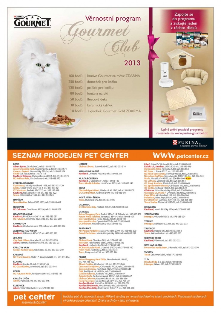 leták Pet Center Akční leták od 3.2.2013 strana 1 leták Pet Center Akční leták od 3.2.2013 strana 1