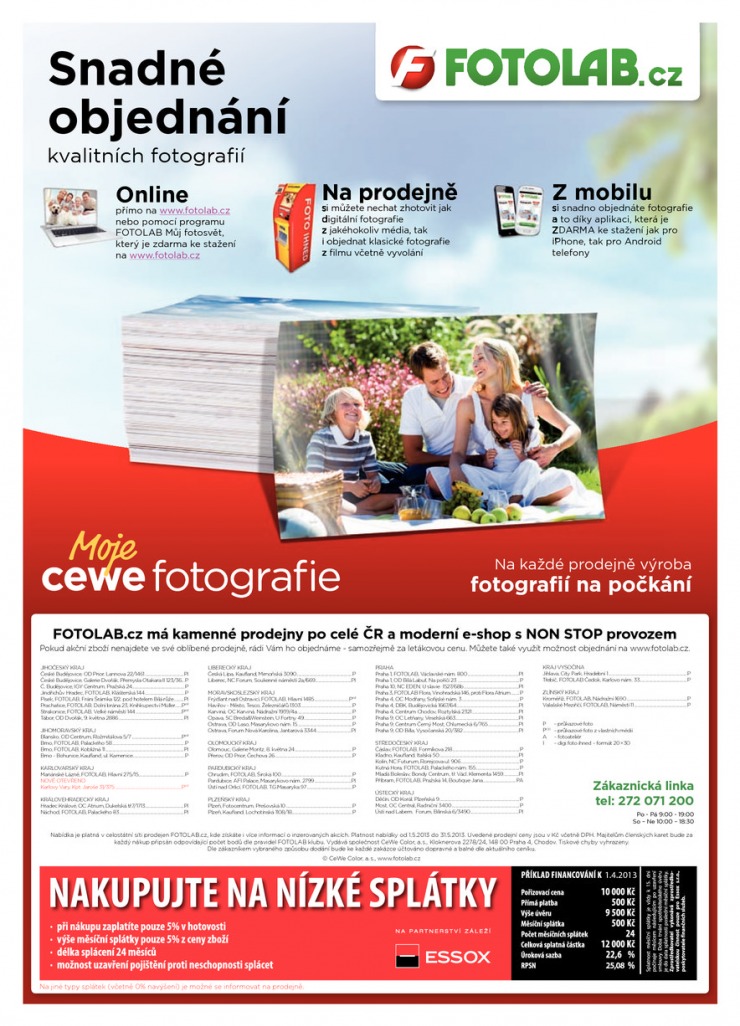 leták Fotolab Akční leták od 6.5.2013 strana 1 leták Fotolab Akční leták od 6.5.2013 strana 1