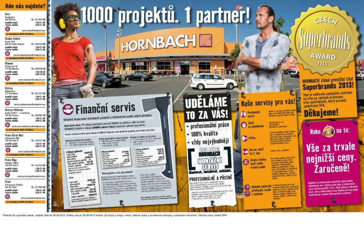 leták Hornbach Aktuální leták od 1.9.2013 strana 1 leták Hornbach Aktuální leták od 1.9.2013 strana 1
