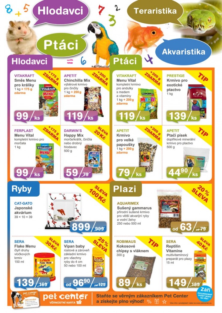 leták Pet Center Akční leták od 1.9.2013 strana 1 leták Pet Center Akční leták od 1.9.2013 strana 1