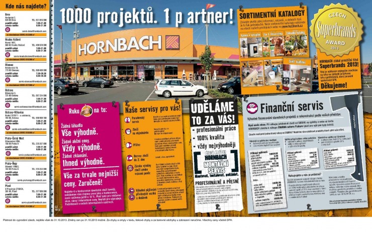 leták Hornbach Aktuální leták od 1.10.2013 strana 1 leták Hornbach Aktuální leták od 1.10.2013 strana 1